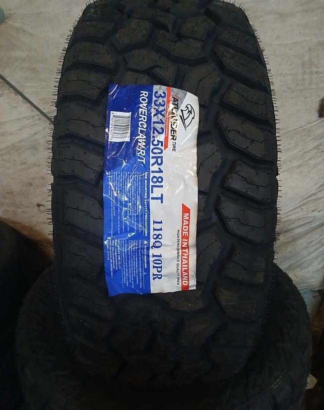 4 New Tires 33/12.50/18 Atlander RT Tires