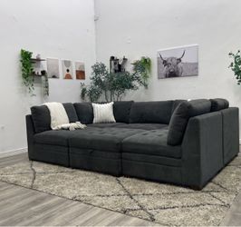 Gray Tisdale Sectional Couch Free Delivery