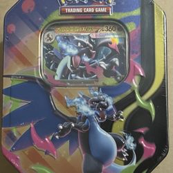 Pokémon TCG Mega Charizard X ex Tin - 4 Booster Packs & Charizard Promo