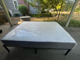 Queen Mattress and Frame