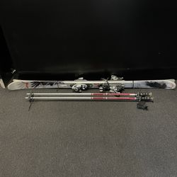 Salomon Ten Eighty 2005 Skis W/ Rossignol Ski Poles 