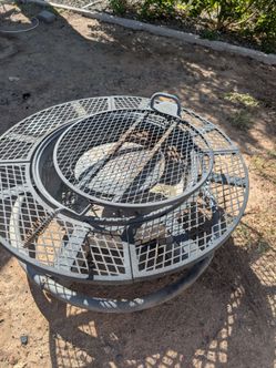 Fire pit and  BBQ grill