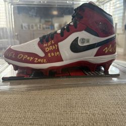 Nick Bosa Air Jordan 1 Autographed Cleats