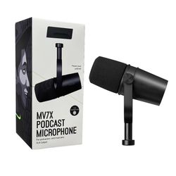 Professional MV7X All Metal XLR Microphone Dynamic Vocal Recording mic for Live Stage Studio Podcast for MV7 SM7B Quality MIC