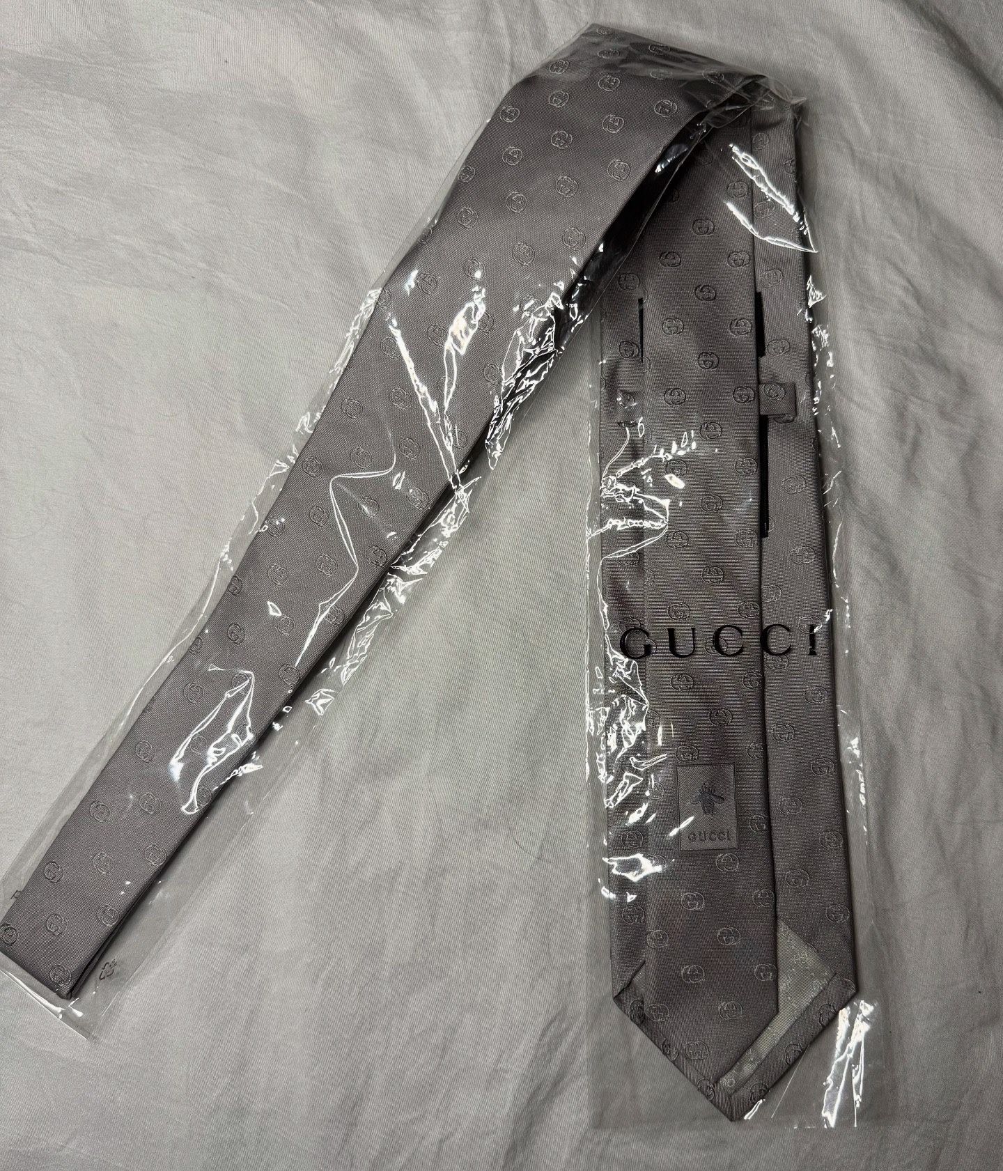 Gucci GG Print Jaylen Silk Tie