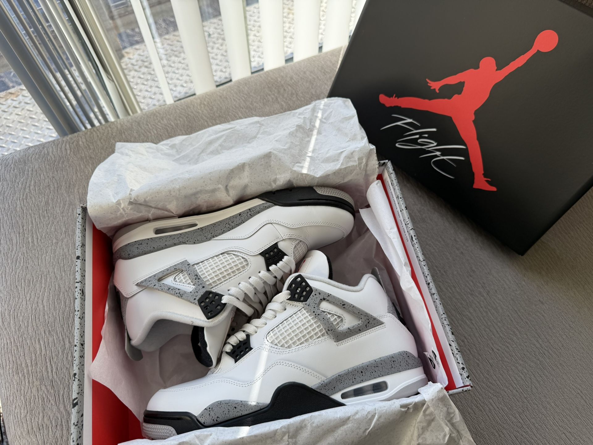 Jordan 4 White Cement Size 10 2025
