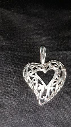 925 Sterling Silver Heart Charm