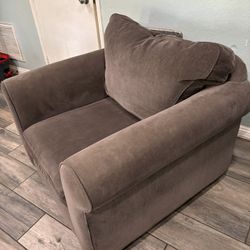 Armchair with Matching Ottoman 