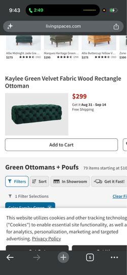 Brand new ottoman. Tag still on.