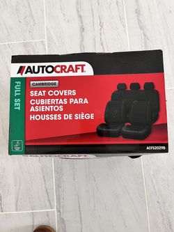 Black Car Seat Covers, Full Set