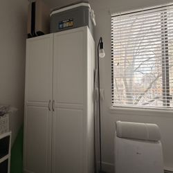 White Storage Cabinet 