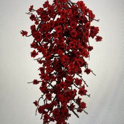 14 Pieces of Nearly Natural 28” Plum Blossom Teardrop