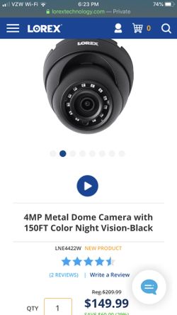 Lorex 4MP Eyeball dome camera