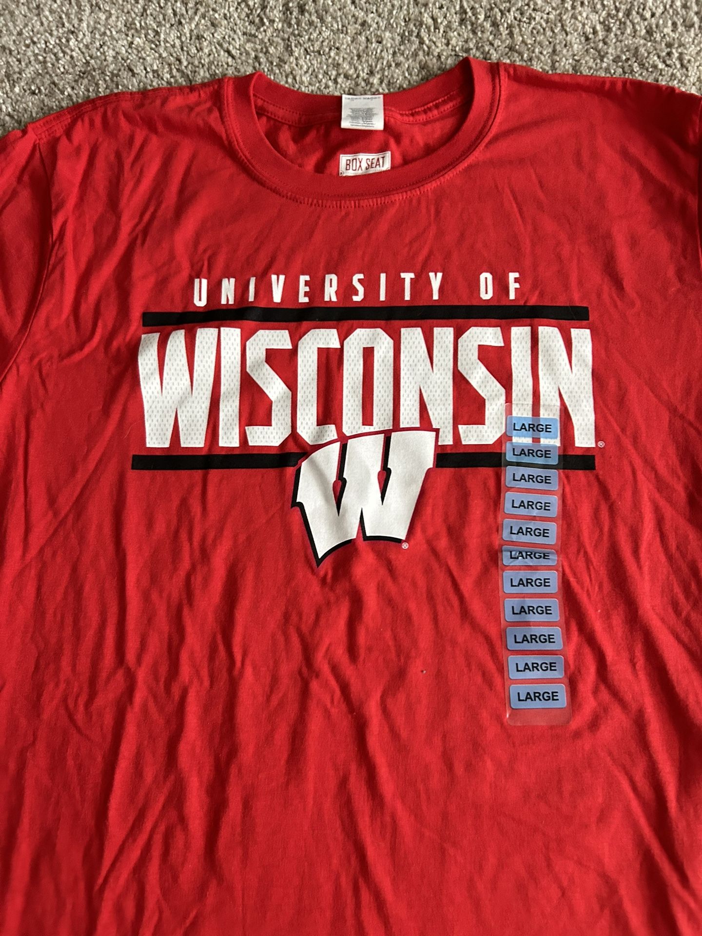 Mens Wisconsin Badger Shirt (brand New)