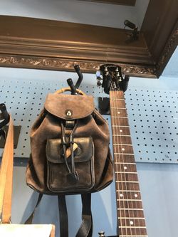 Bamboo Suede GG Backpack