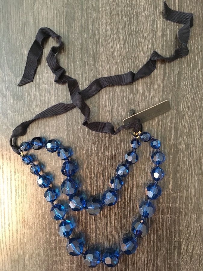 New Blue J crew necklace