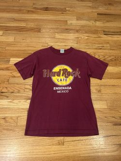 Vintage Hard Rock Cafe Ensenada Mexico burgundy t-shirt Size medium #rock #music