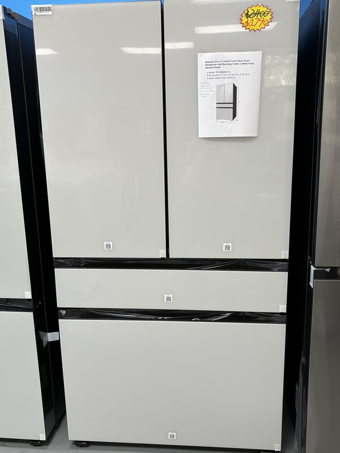 Bespoke 29 cu. ft. 4-Door French Door Smart Refrigerator
