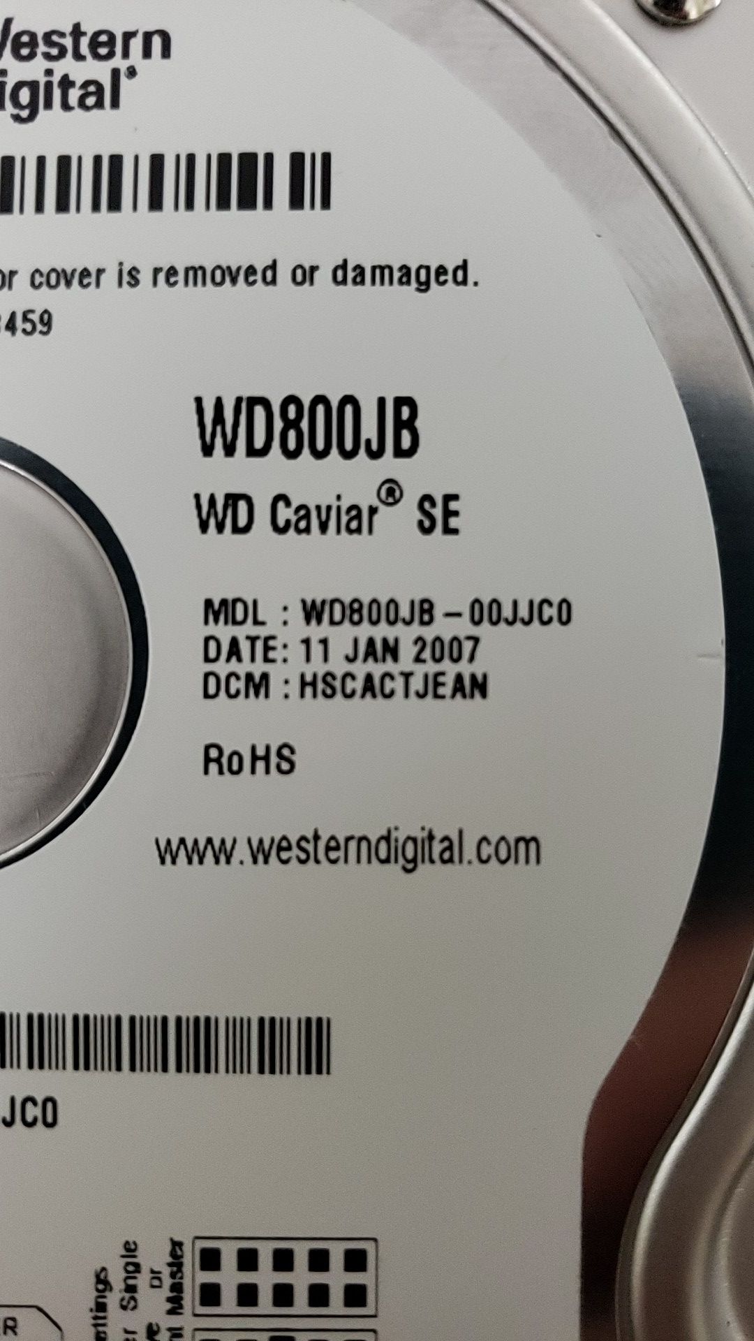 WD 80GB Hard Drive