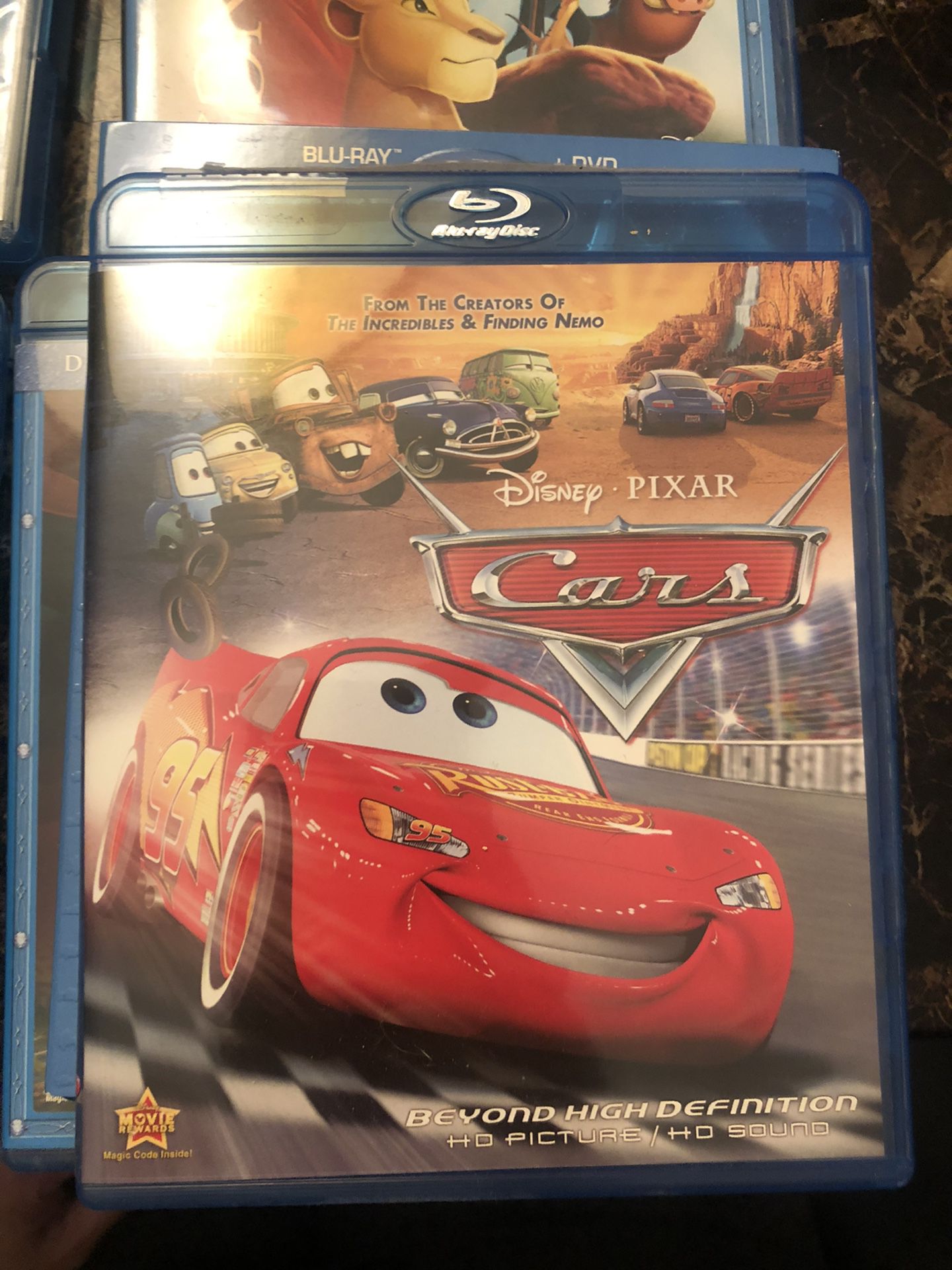 Disney 6 lot Blu-ray movies with DVD