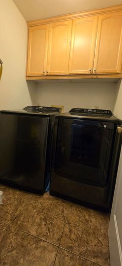 Samsung Washer and Dryer Set Black
