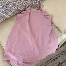 Pink Backless Top 