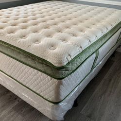 Full Size Organic Hybrid Cool Gel PillowTop Mattress