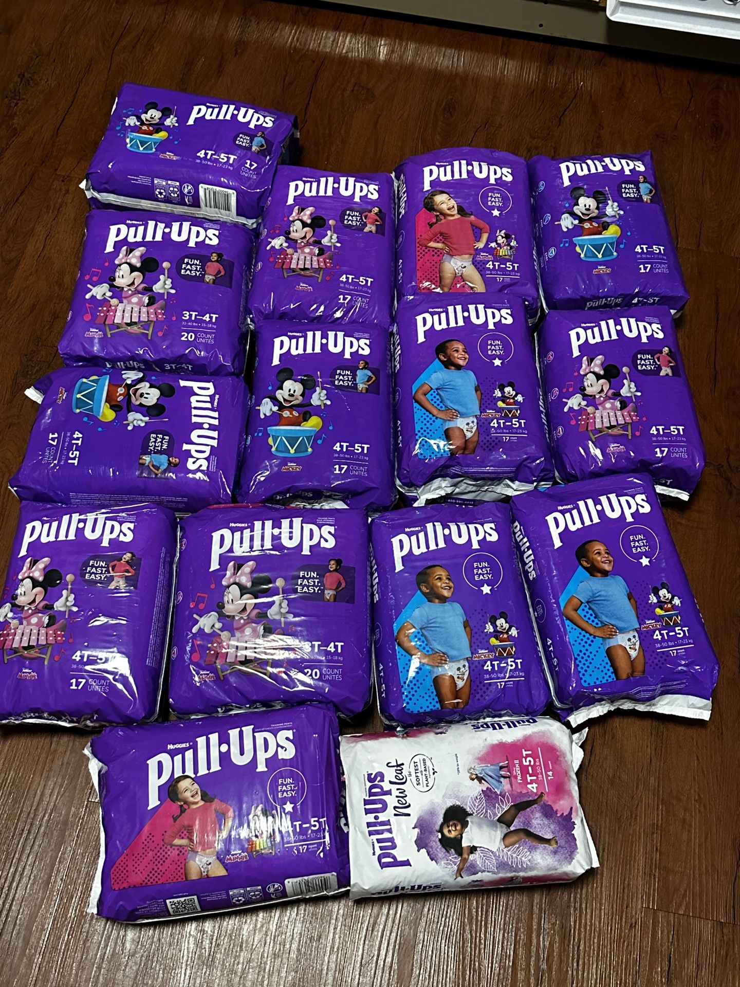 Huggies diapers Pull ups size 3T/4T or 4T/5T