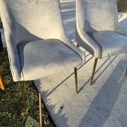 Two Piece Suede Chair Set Very Nice Perfect Condition