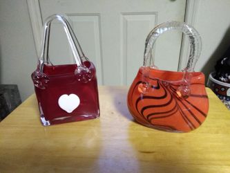 Glass purse Glass vase decor Great MOTHERS DAY gift Idea