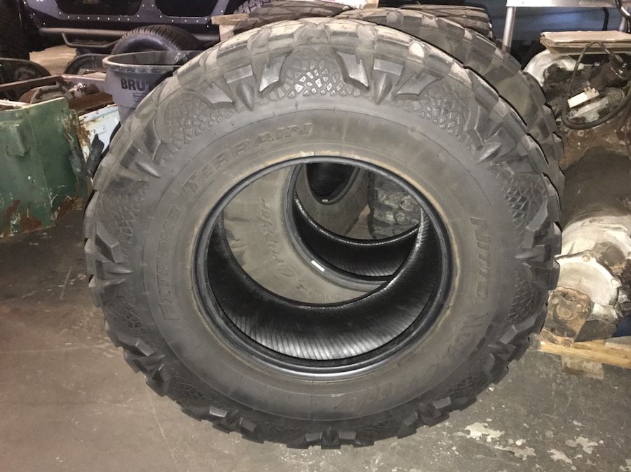Nitto 37x13.50x18 set of 4 used mud tires