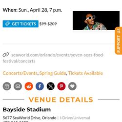 Ludacris Tickets at Seven Sea Food Festival 