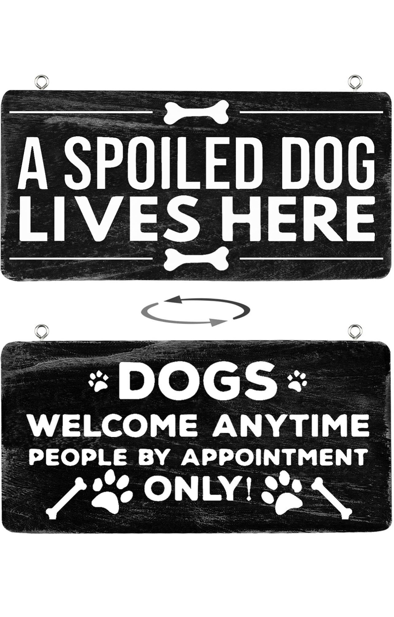 Home Decor Signs Farmhouse Dog Signs for Home Decor Wall,