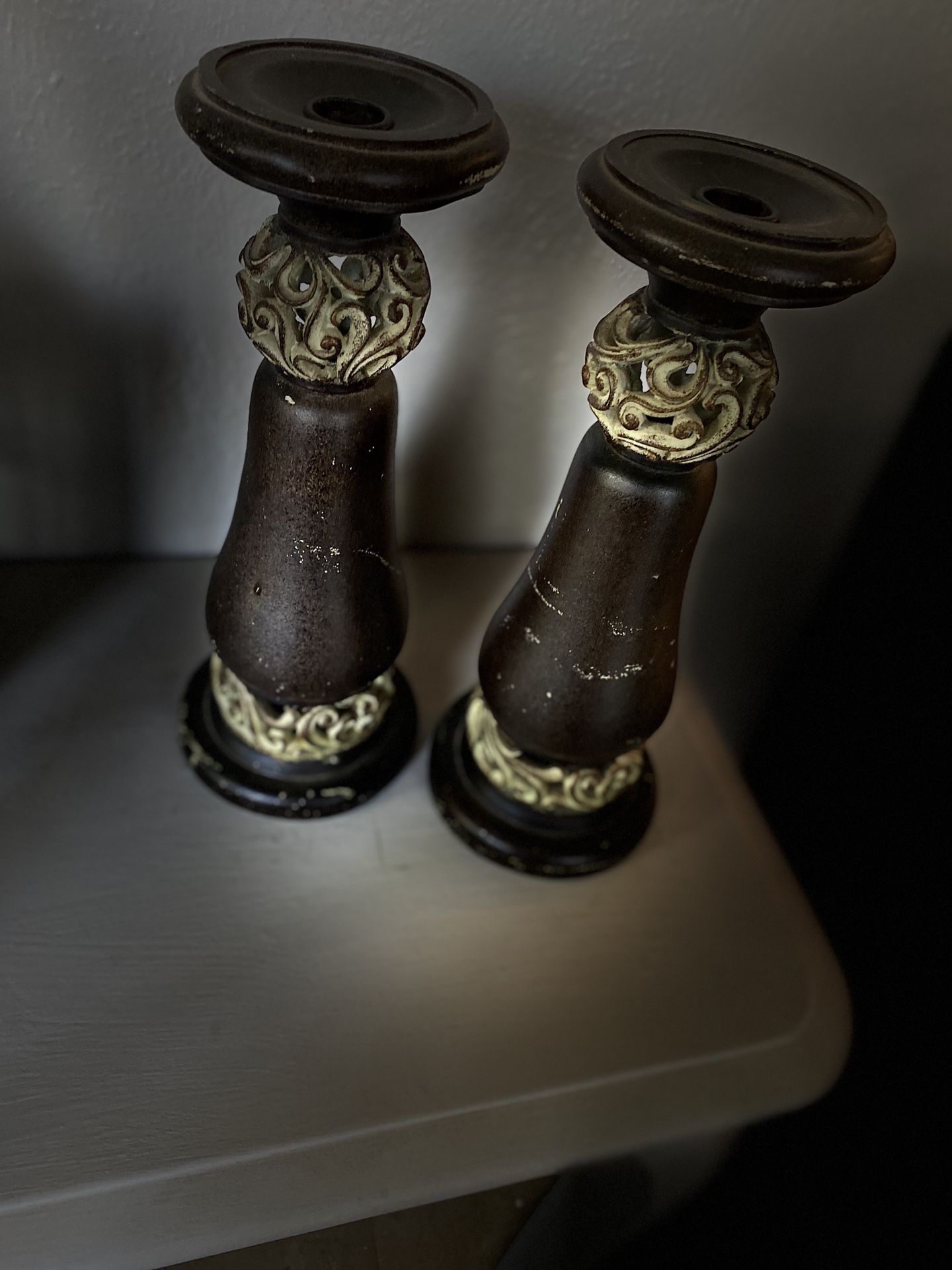 Rustic Candle holders