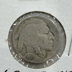 1935 Buffalo Indian Head Nickel 5c US Coin • VF Condition