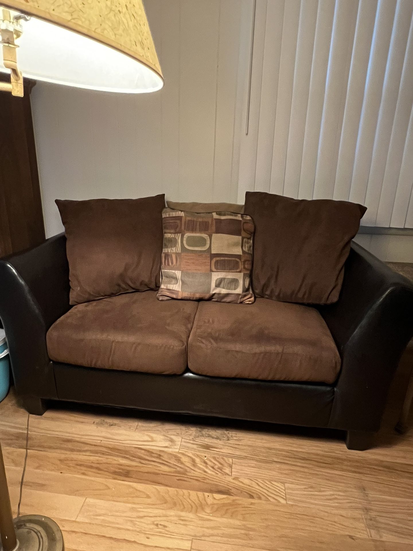 Chocolate Microfiber Sofa & Loveseat