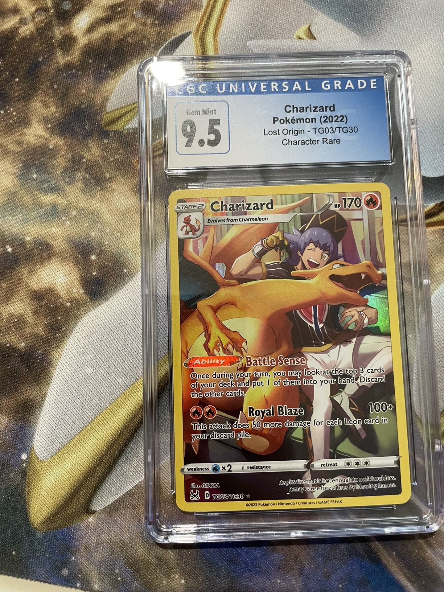 charizard pokemon card tg03 tg30 TG03/TG30 Lost Origin - 2022 Discard the other cards PokemonCHARIZARD TG03/TG30GOLD FOIL Custom CardLost