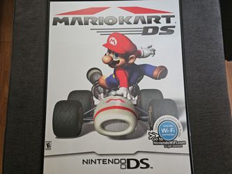Original Promotional Poster Mario Kart DS Rare