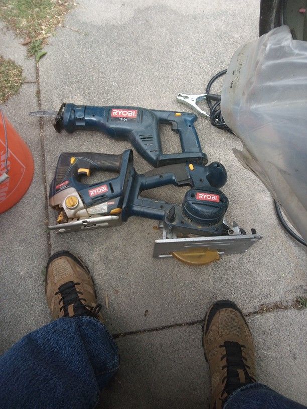 Ryobi Sawzall Three Different Saws Two Only No Battery No Charger