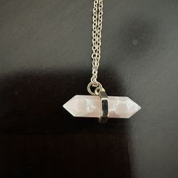 Rose Quartz Long Necklace