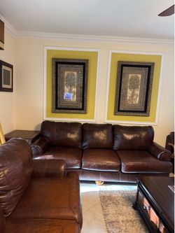Brown Leather Couch (Bear’s Furniture)