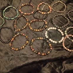 Men's Bracelets Assorted Precious Gem Especially Arissa's favorite word for Everyone that loves her me included  Especially the 3 assorted Tiger Eyes