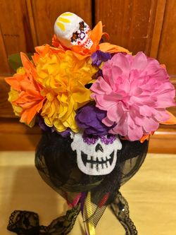 Day of the Dead Floral Skull Bouquet