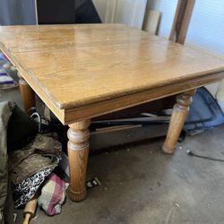 Antique Dining Table And 4 Chairs OBO