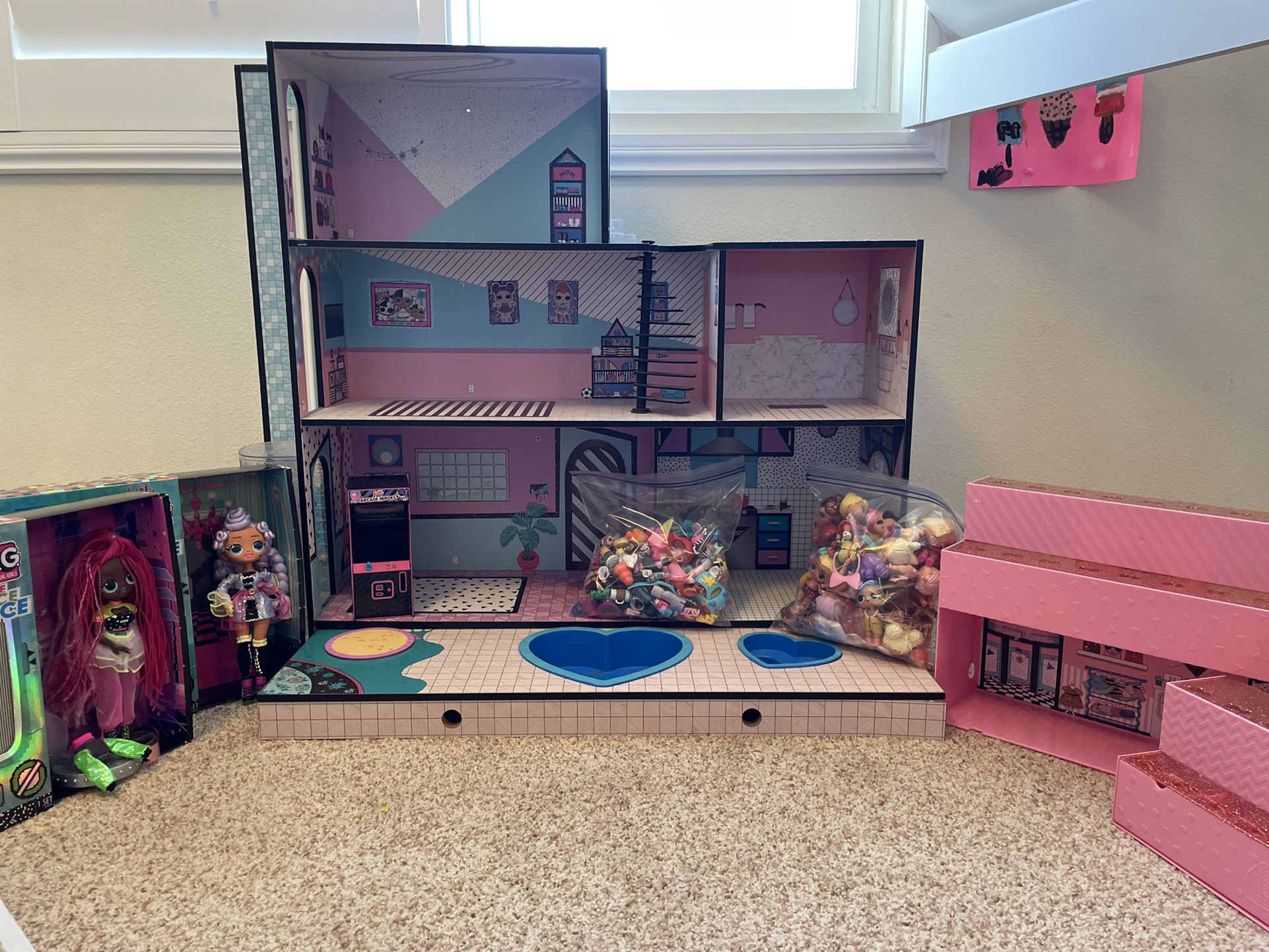 LOL Doll House And LOL Dolls And Accessories