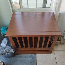Dog Wood Crate (Medium) With Storage 