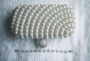 pearl clutch purse