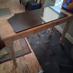 Wooden Desk With Drawer