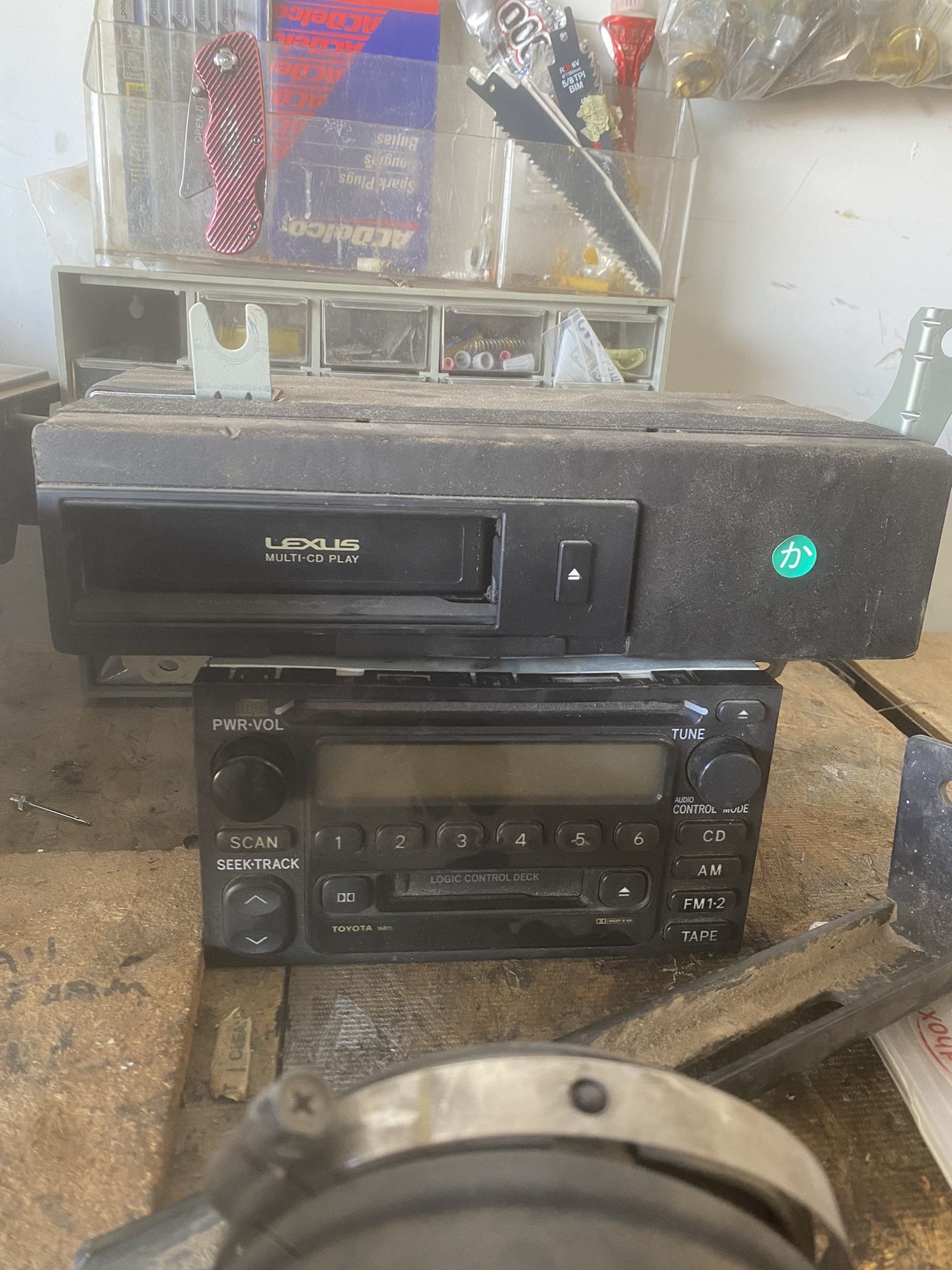 Toyota Camry 1(contact info removed) AM FM Radio CD Cassette Receiver & Toyota/Pioneer CD changer