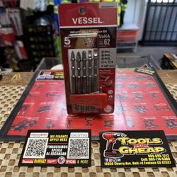 VESSEL Impact Ball 5pc. Torsion Bit Set 